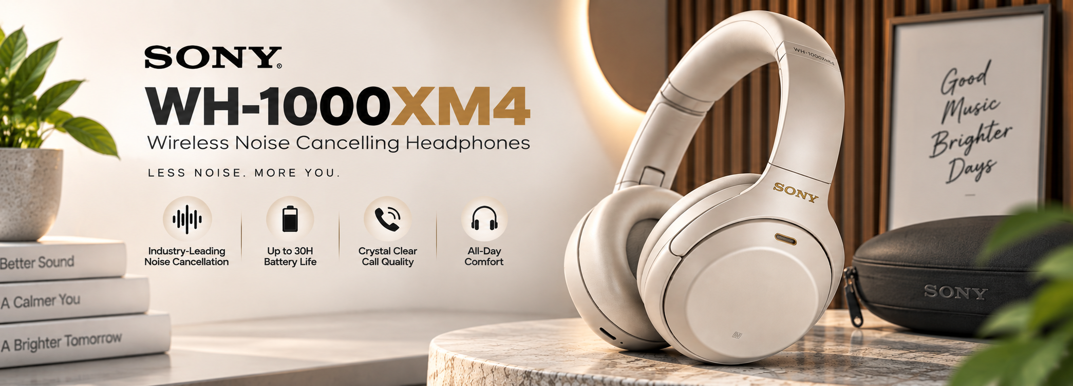 Sony WH-1000XM4 wireless noise cancelling headphones